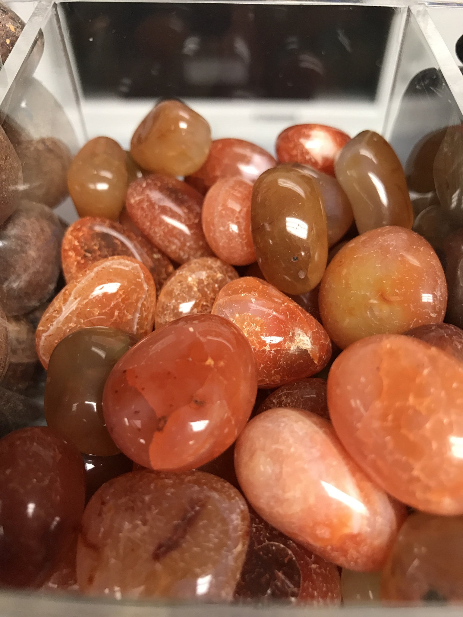 Carnelian Tumbled Gemstone - Cast a Stone