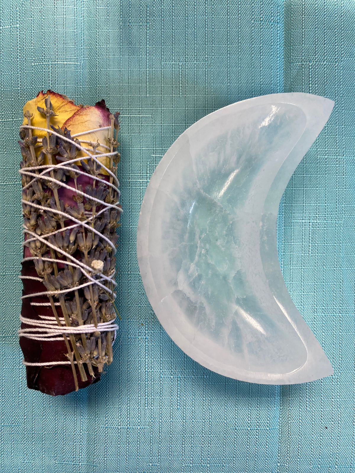 Selenite Moon Gemstone Bowl
