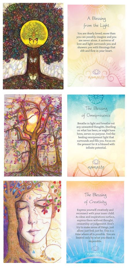 Namaste: Blessing & Divination Cards by Toni Carmine Salerno - Cast a Stone