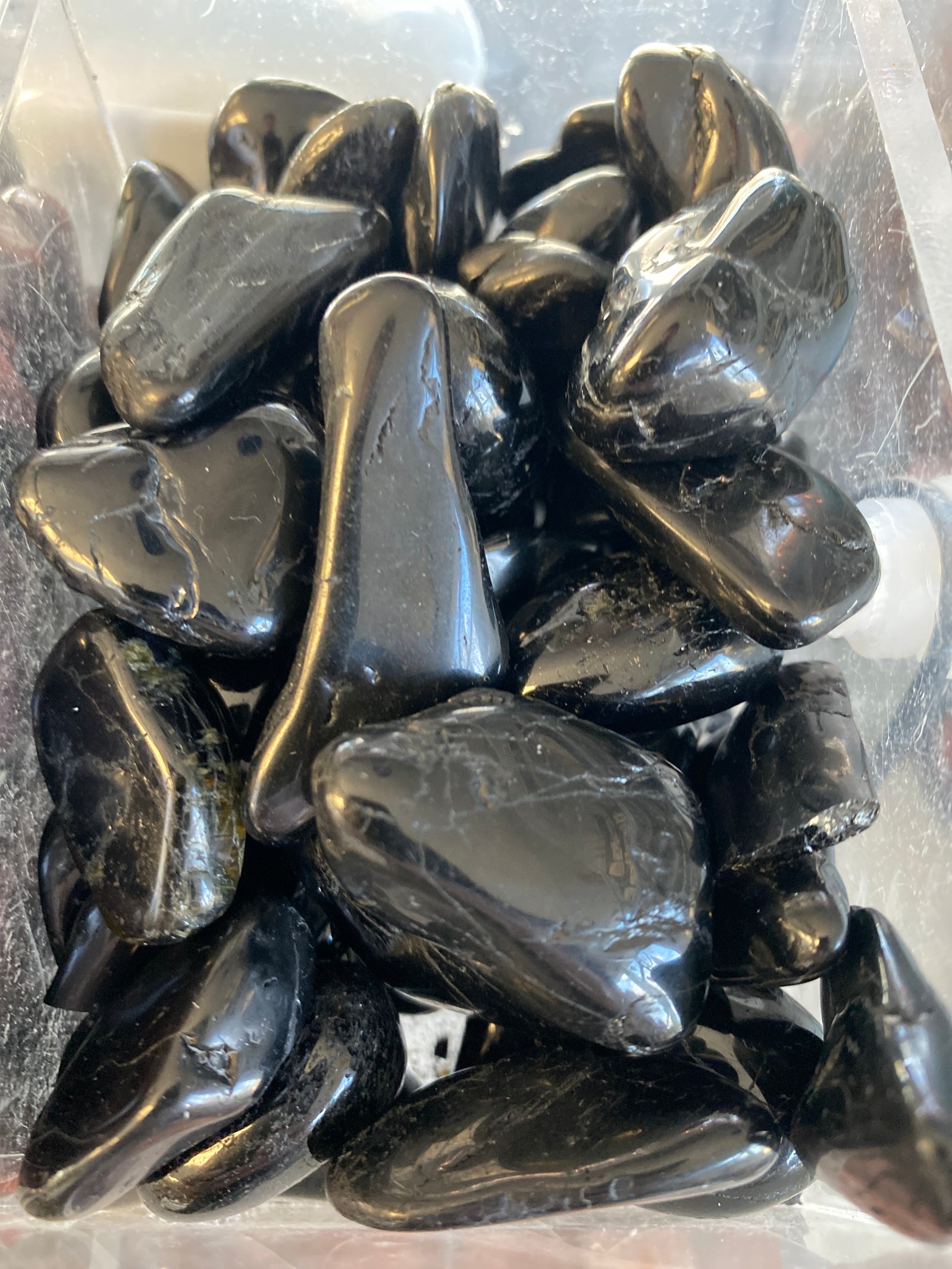 Black Tourmaline Tumbled Gemstone