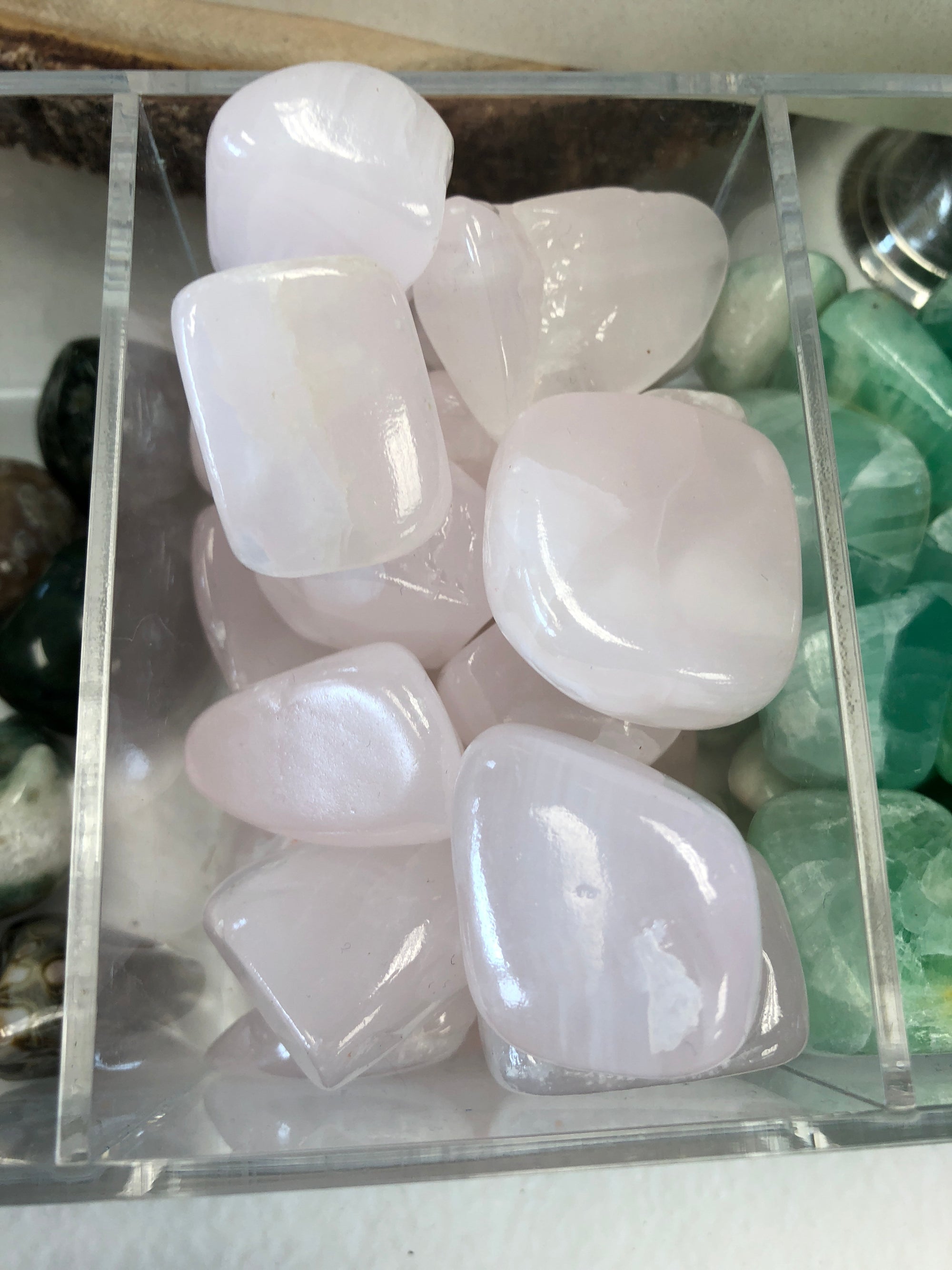 Pink Calcite Tumbled Gemstone