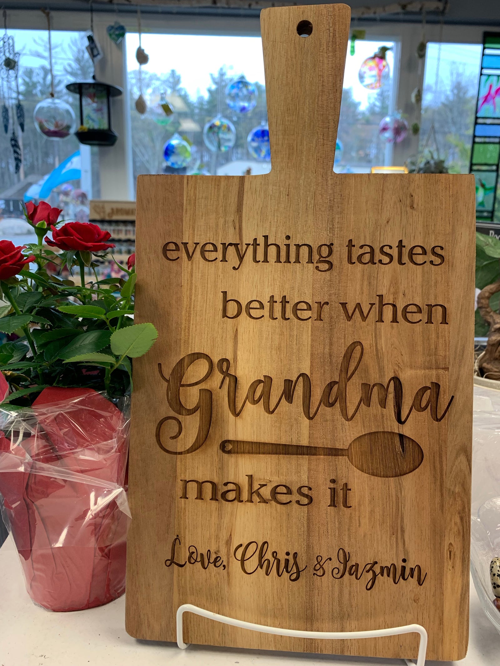 Personalized Grandma Design Cutting Board