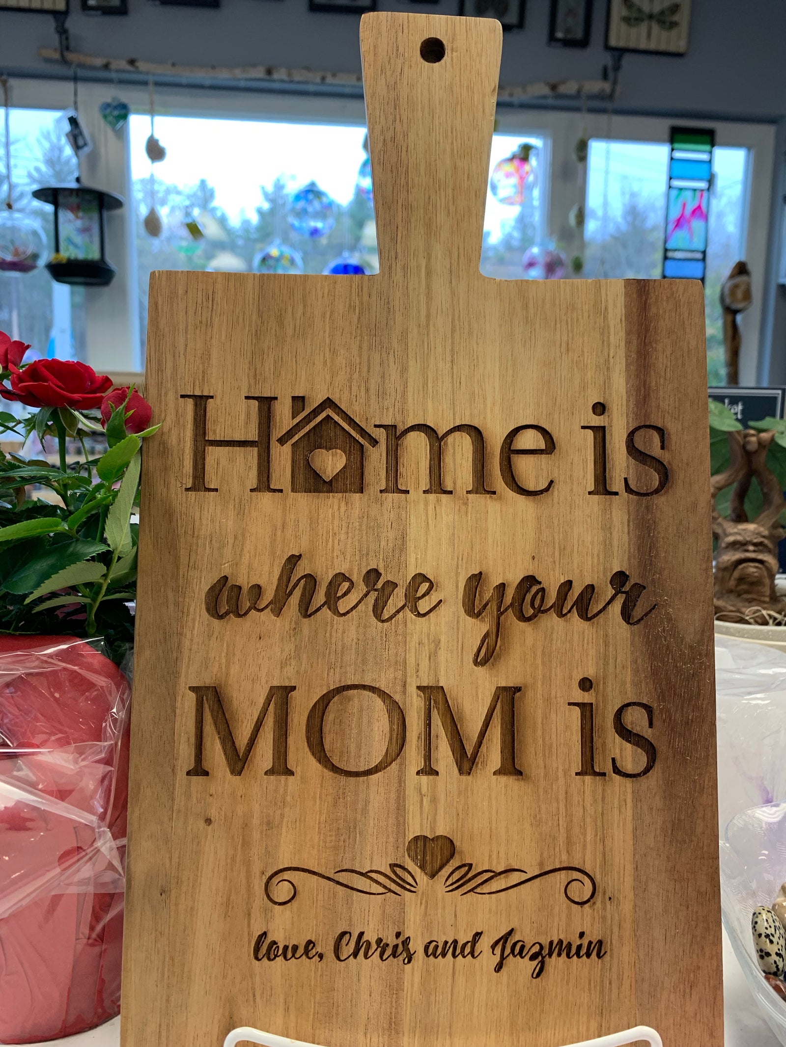 Personalized Mom Design Cutting Board