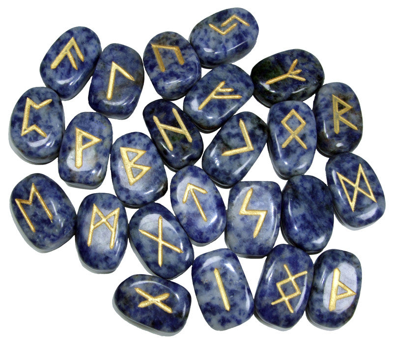Lapis Lazuli Runes Set - Cast a Stone