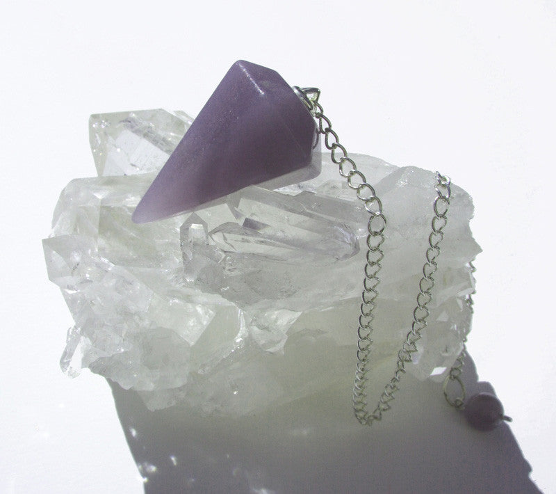 Lepidolite Pendulum - Cast a Stone