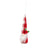 Fabric Holiday Gnome Ornament with Holly Berries
