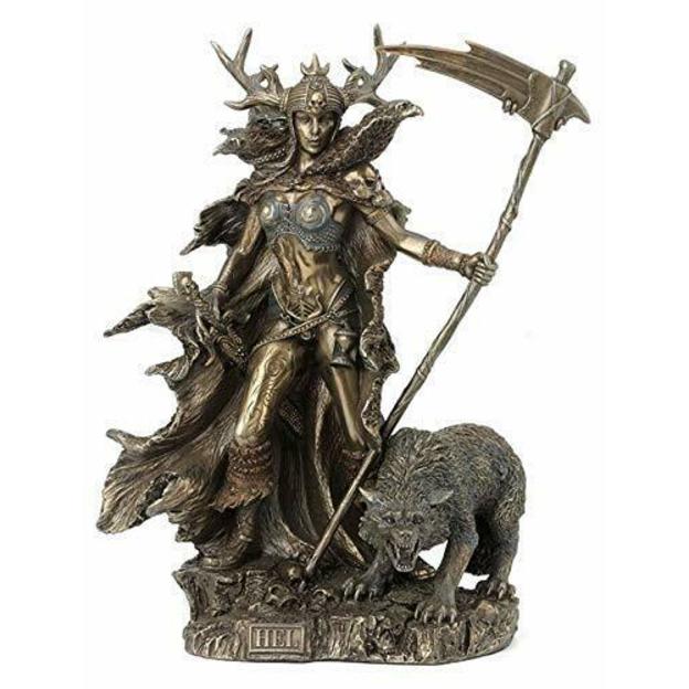 Hel Goddess of the Norse Underworld Statue