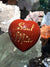Soul Mate Intention Heart - Engraved stone in Red Jasper - Stone of Passion of Love - Cast a Stone