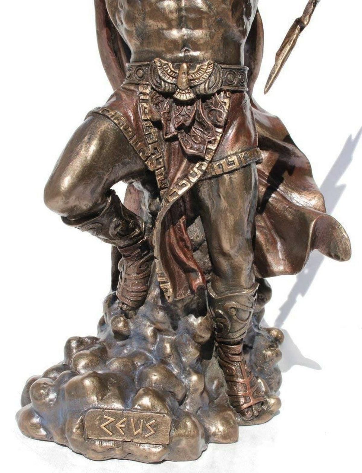 Zeus Holding Thunderbolt with Eagle Statue