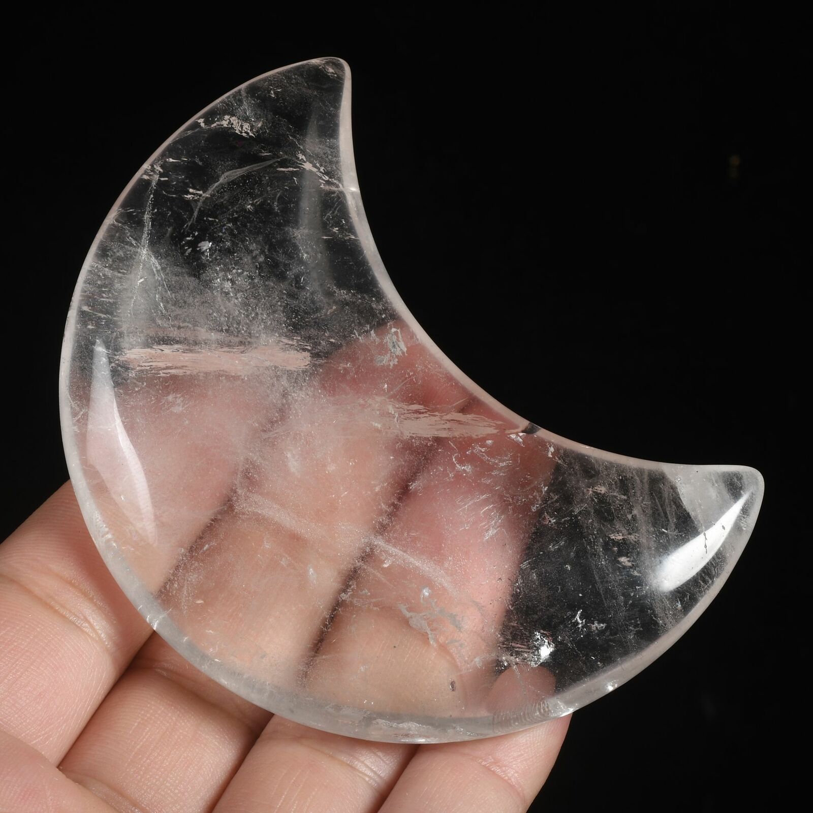 Crystal Gemstone Crescent Moon