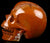 Red Jasper Singing Natural Crystal Skull 5"