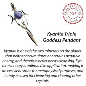 Sterling Goddess Pendant with Kyanite