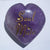 Puffy Soul Mate Intention Heart - engraved Rose Quartz crystal  ~ The stone of Love - Cast a Stone