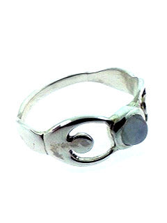 Moonstone goddess Sterling ring