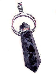 Merlinite Tapered Point Pendant