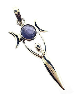 Sterling Goddess Pendant with Kyanite