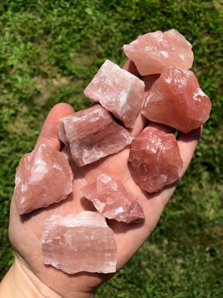 Strawberry Calcite Natural Gemstone