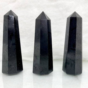 Black Tourmaline Point Polished Gemstone