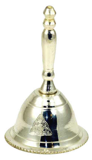 Altar Bell with Triquetra or Triple Moon Design