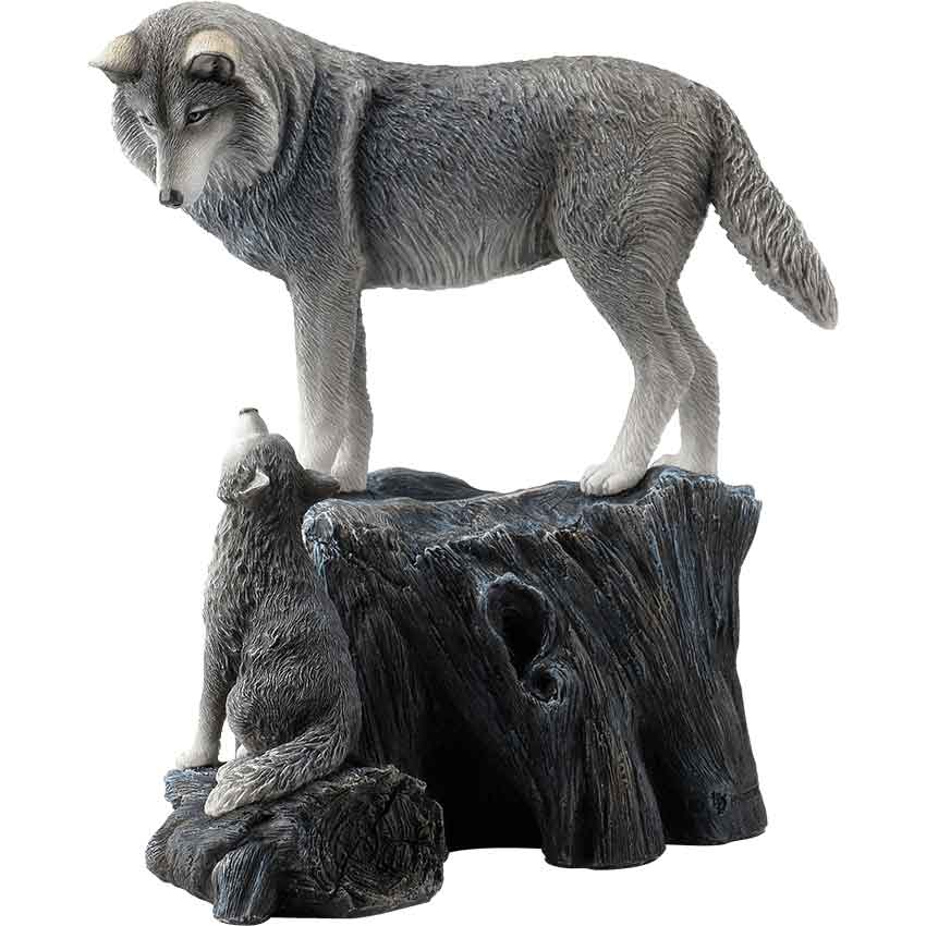 Guidance Wolf Statue by Lisa Parker